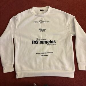White Los Angeles Graphic Sweatshirt